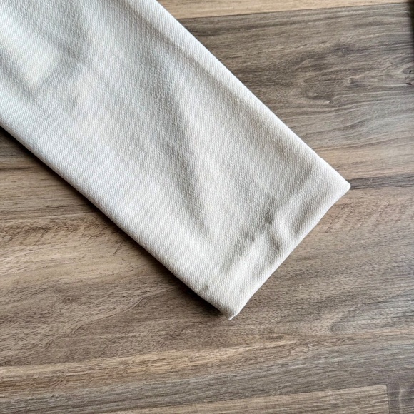 Philosophy Ivory Faux Leather Notch Lapel Collar Longline Coat – Size L - Picture 12 of 14